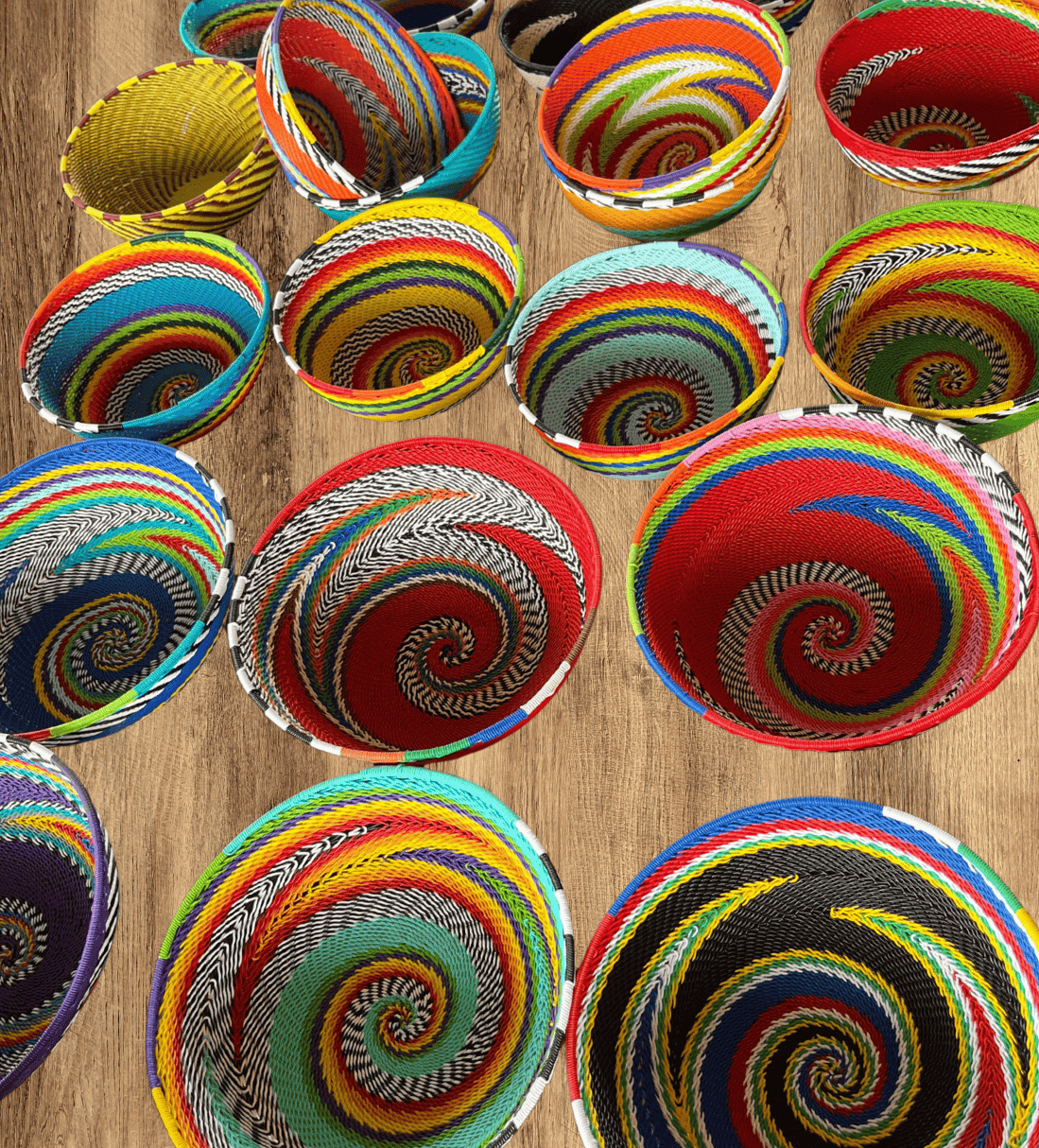 Handcrafted baskets and decor