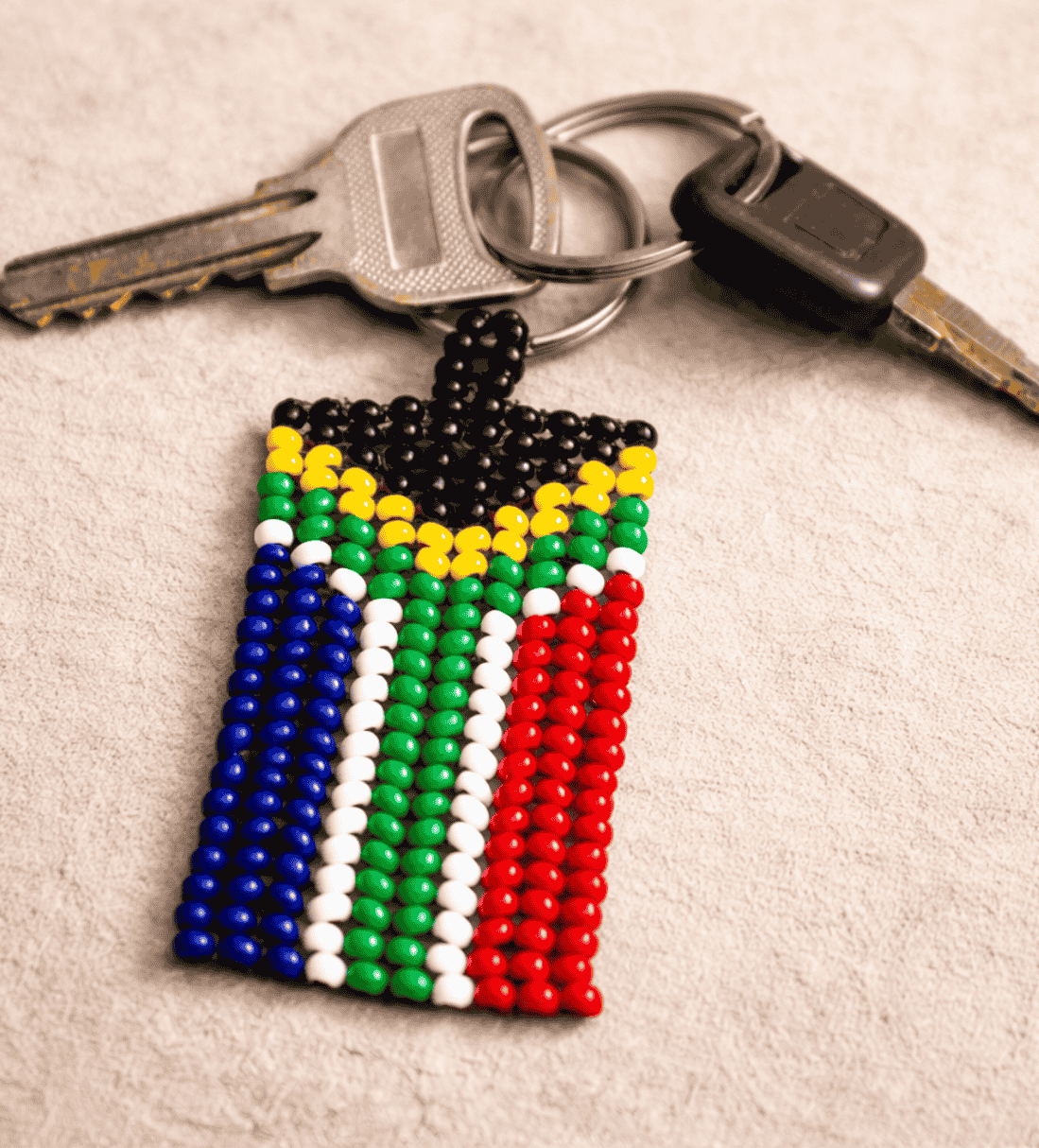 Beaded keyring